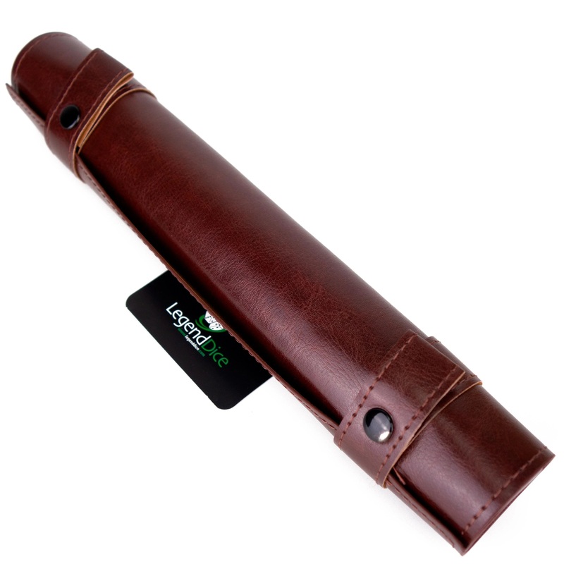 Tube Dice Roll Mat - Brown - Legend Dice