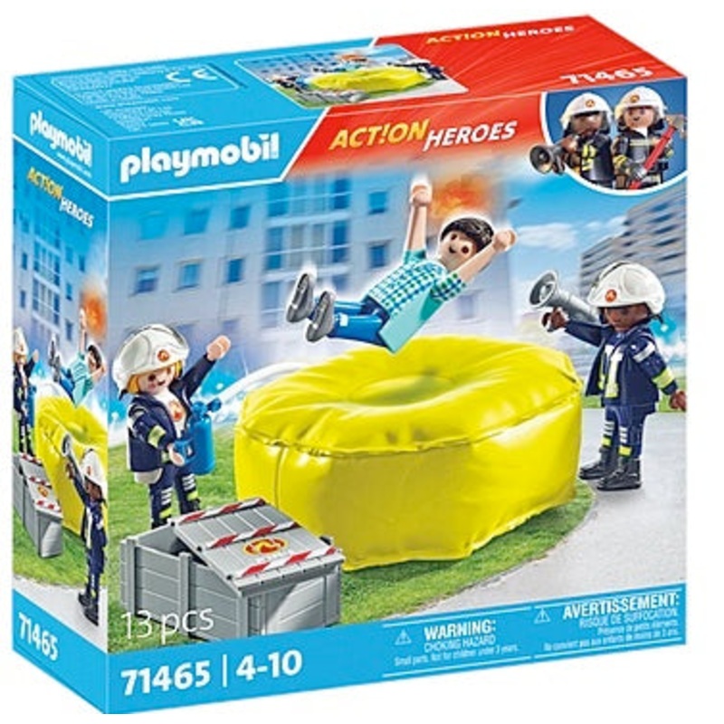 Firefighter with Air Pillow