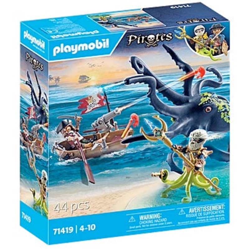 Pirates Battle with the Giant Octopus