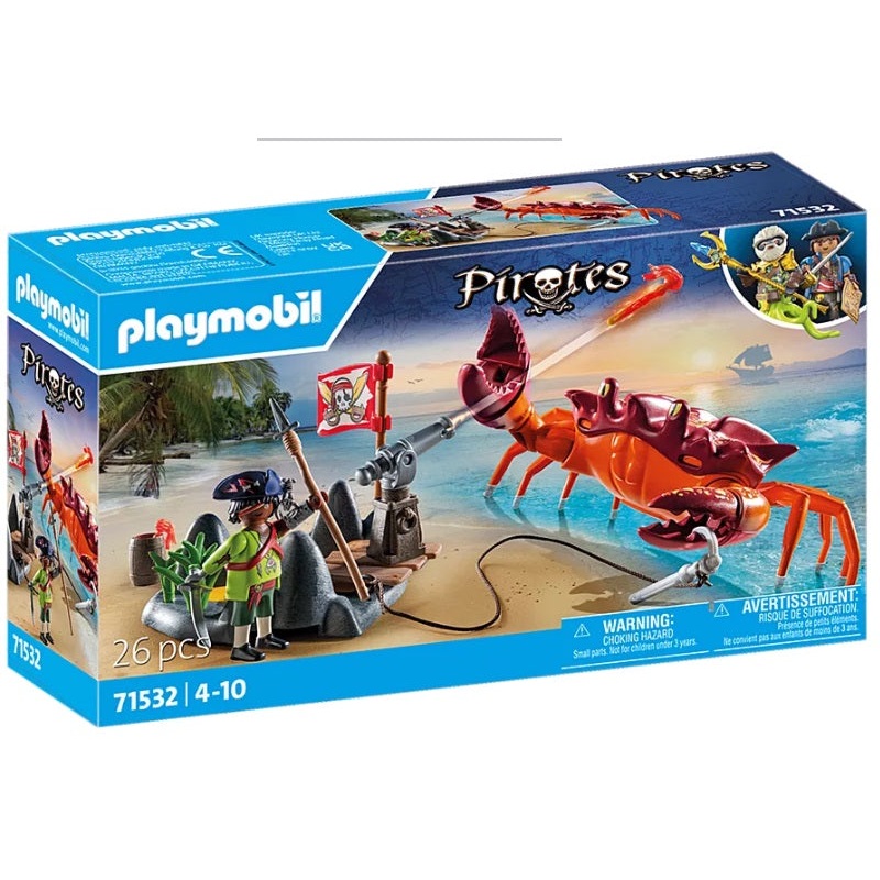 Pirates Battle with the Giant Crab