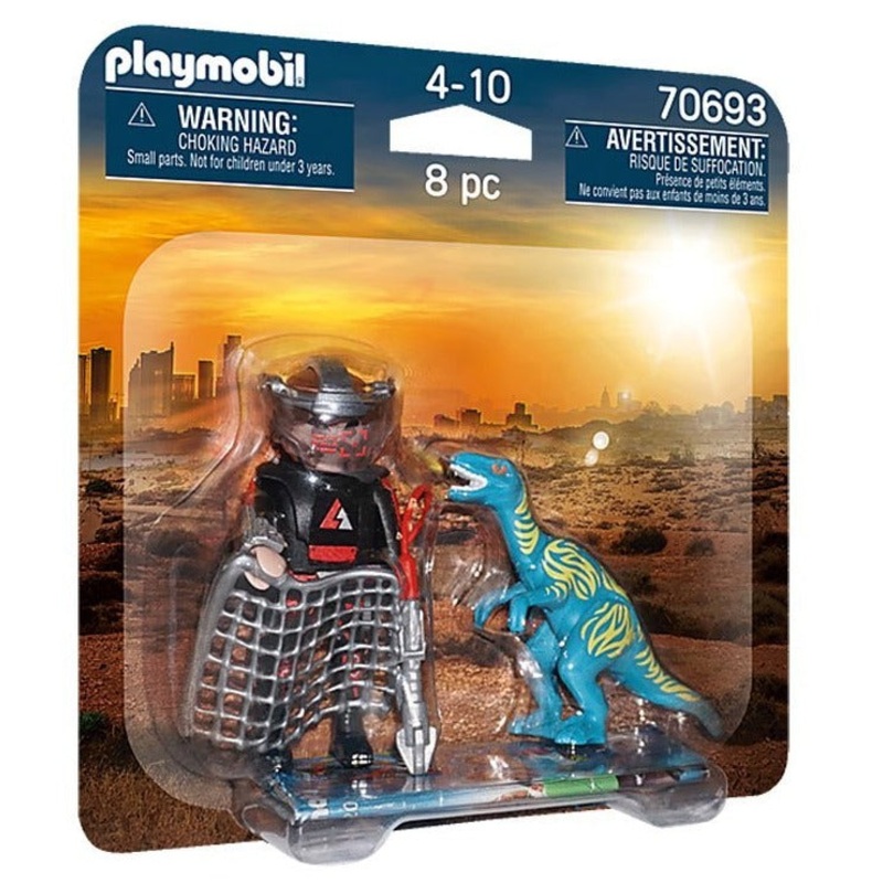Duo Pack: Velociraptor with Dino Catcher
