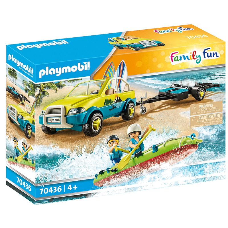 Family Fun Beach Car with Canoe