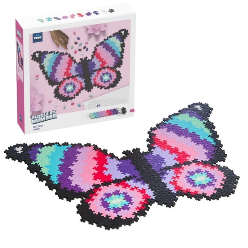 Plus Plus - Puzzle by Number - Butterfly 800pc