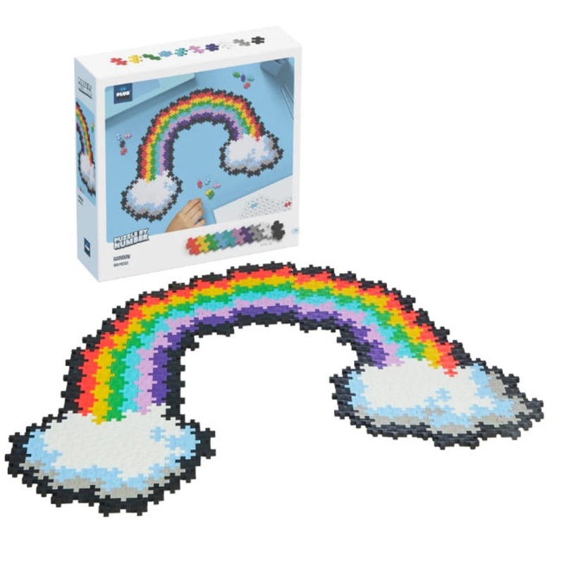Plus Plus - Puzzle by Number - Rainbow 500pc