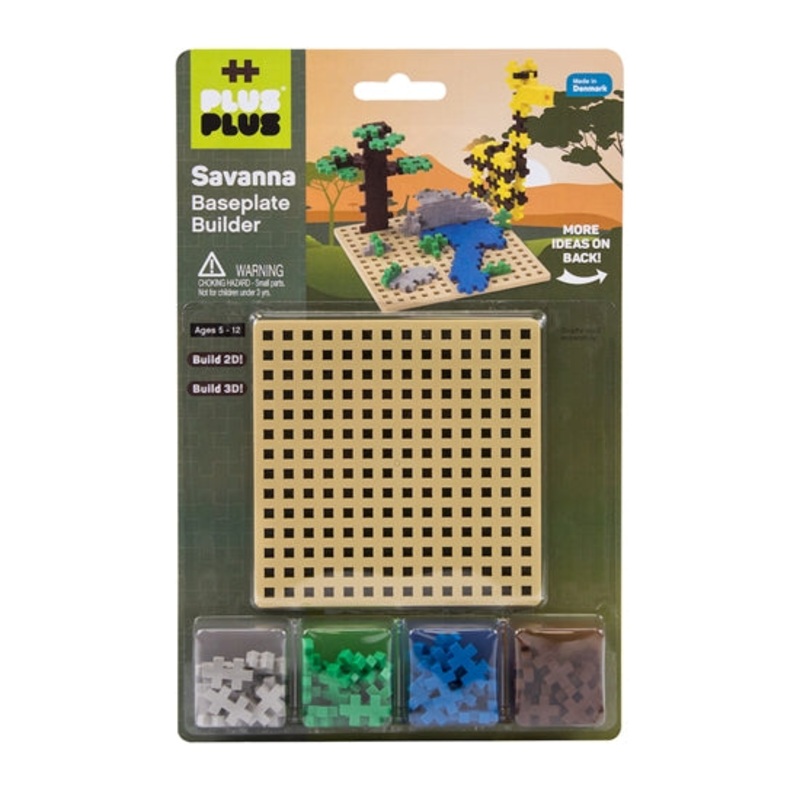 Plus Plus Savanna Baseplate Builder