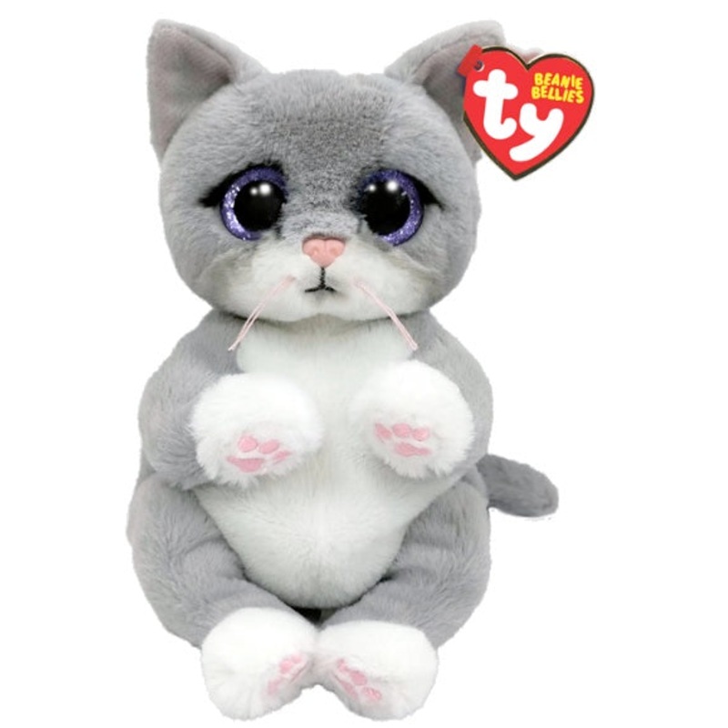 Morgan Gray Cat Beanie Belly