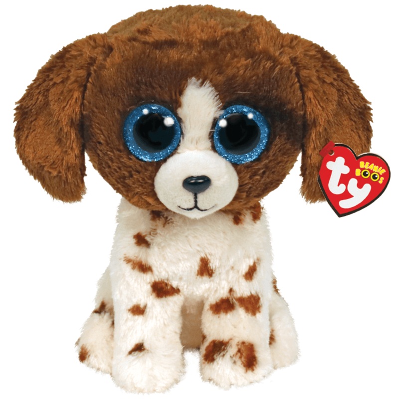 Muddles - Brown and White Dog - Beanie Boo