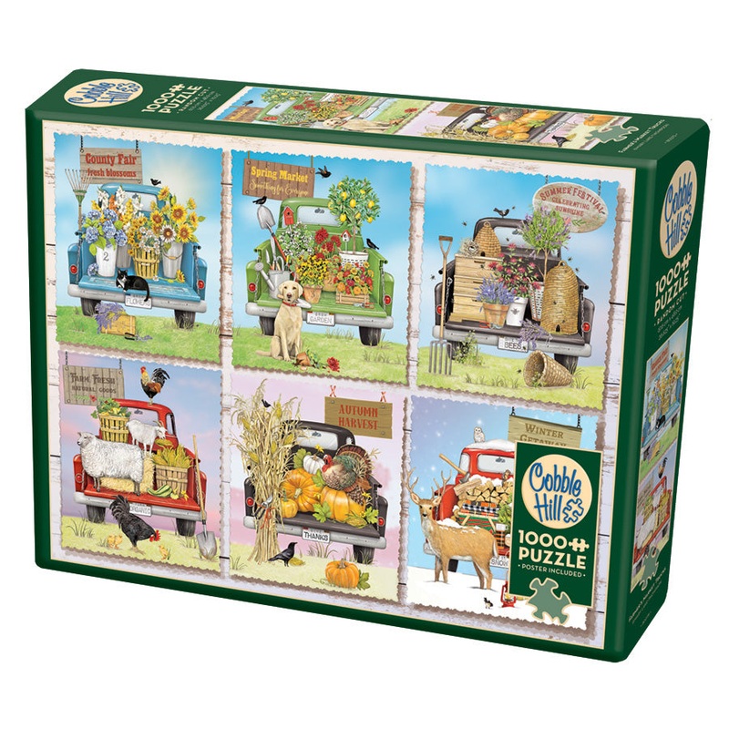 Farmers Market Trucks 1000pc Puzzle