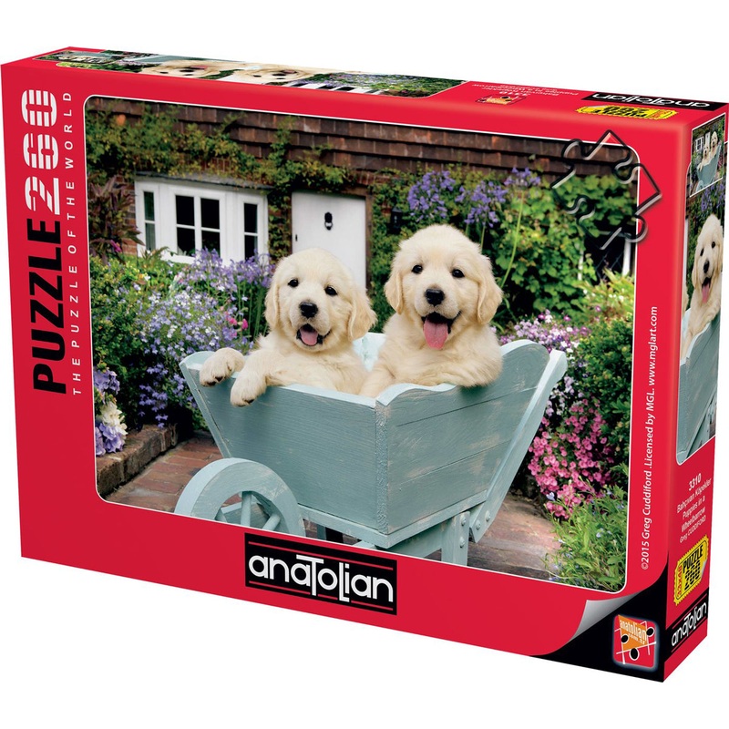 Puppies in a Wheelbarrow 260pc Puzzle