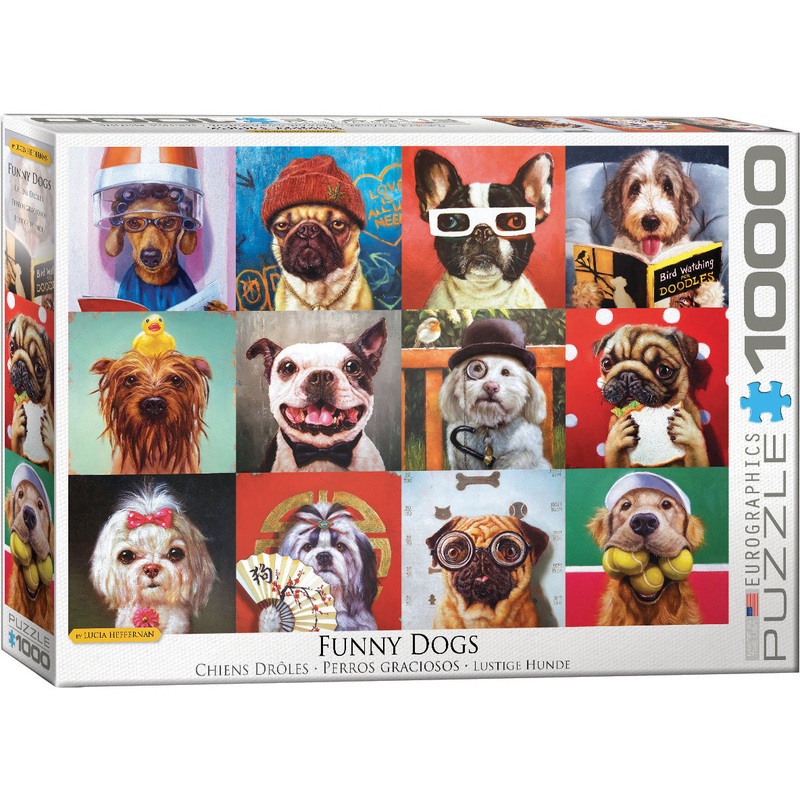 Funny Dogs 1000pc Puzzle