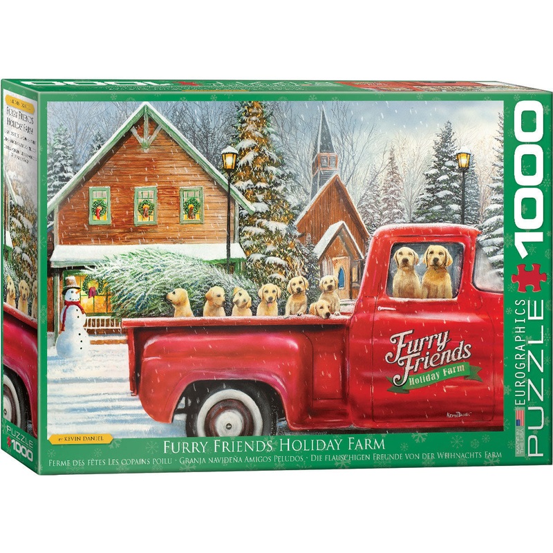 Furry Friends Holiday Farm 1000pc Puzzle