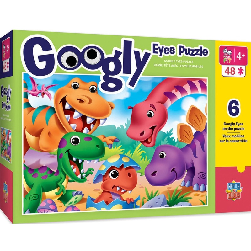 Googly Eyes Dinosaurs 48pc Puzzle