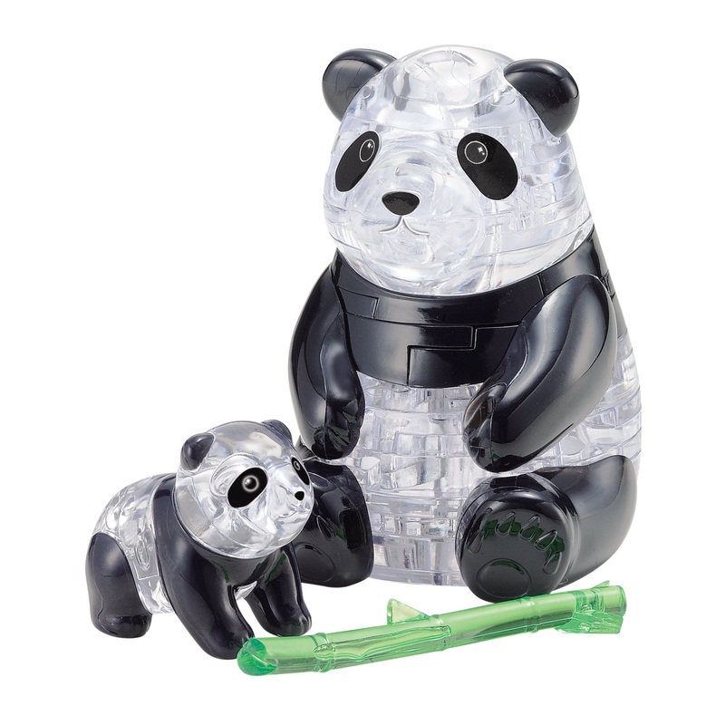 Panda with Baby 3D Crystal Puzzle