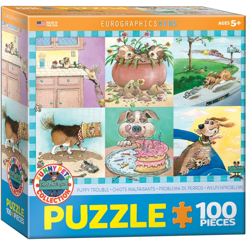 Puppy Trouble 100pc Puzzle