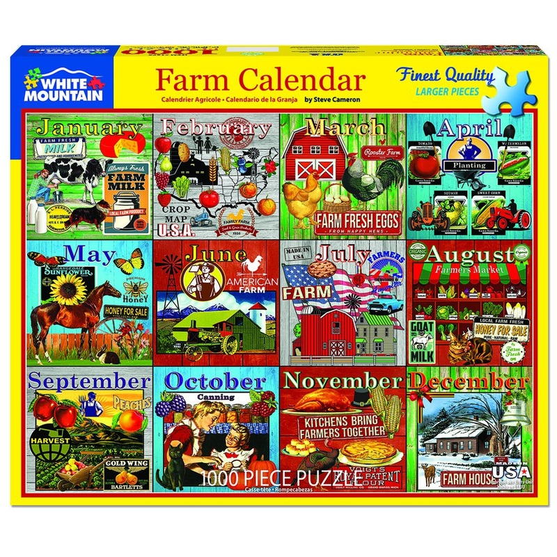 Farm Calendar 1000pc Puzzle