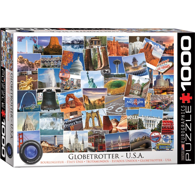 Globetrotter USA Collection 1000pc Puzzle