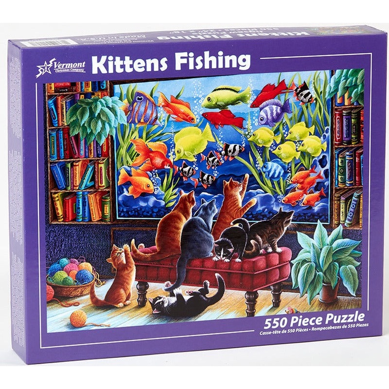 Kittens Fishing 550pc Puzzle