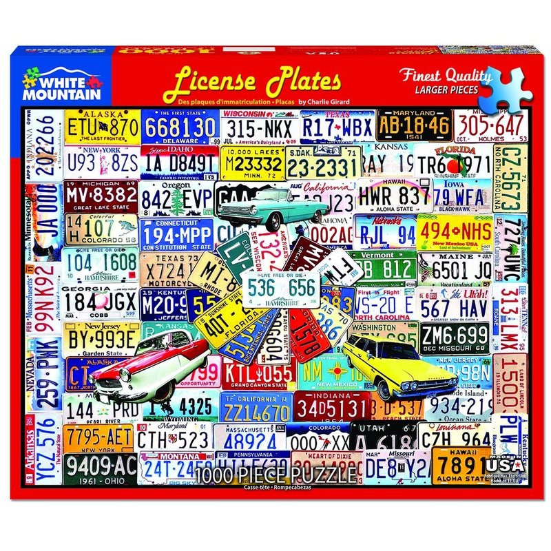 License Plates 1000pc Puzzle