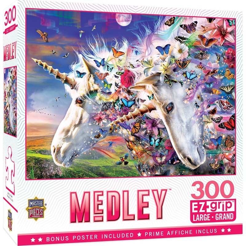 Medley - Unicorns & Butterflies 300pc Puzzle