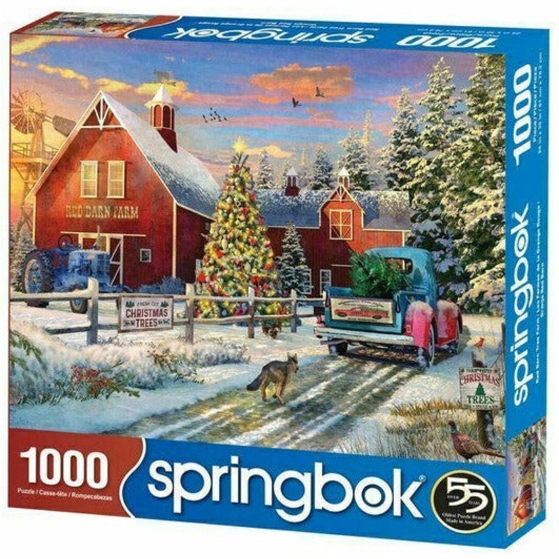 Red Barn Tree Farm 1000pc Puzzle