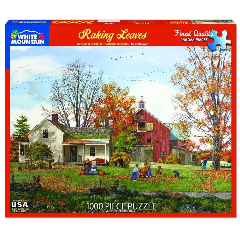 Raking Leaves 1000pc Puzzle