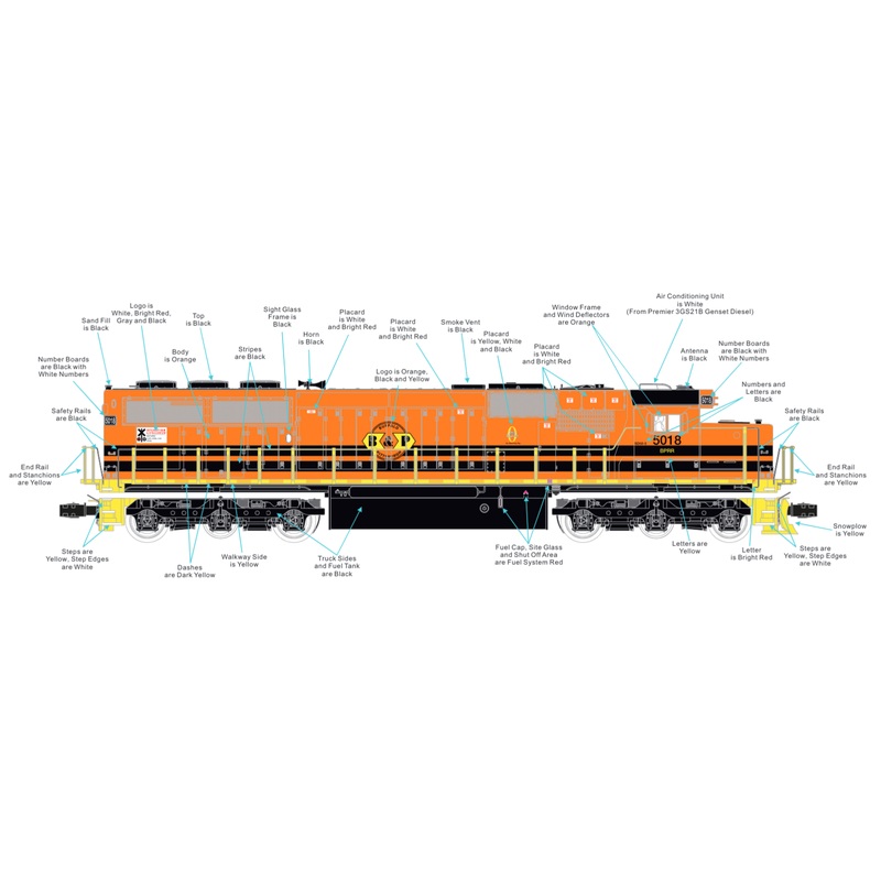 O SD50 Diesel Engine Buffalo & Pittsburgh #5018 PRE-ORDER
