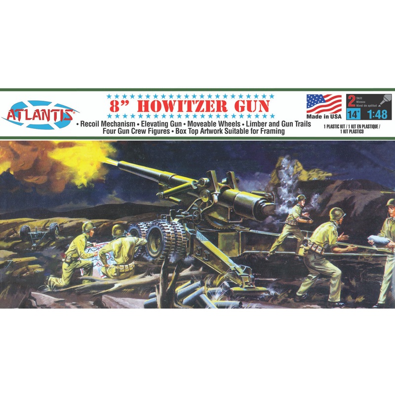 1/48 8" Howitzer Gun Plastic Model Kit