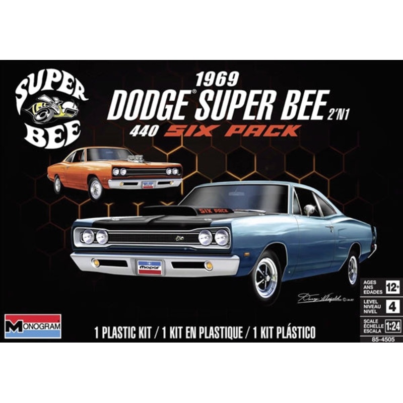 1/24 1969 Dodge Super Bee 440 Six Pack (2 'n 1) Stock or Custom