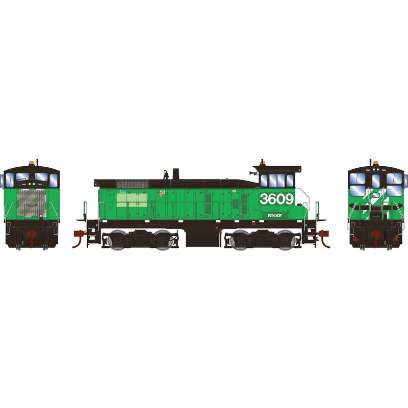 HO SW1000 Locomotive BNSF #3609