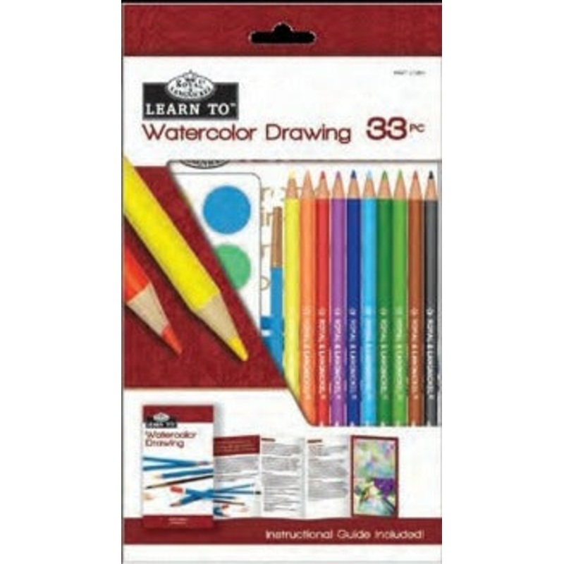 Royal Brush Learn to Watercolor Drawing 33pc Set