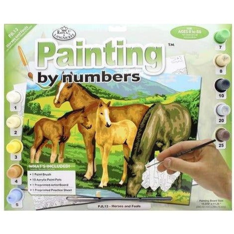Royal Brush Paint By Number Junior Large Horses/Foals