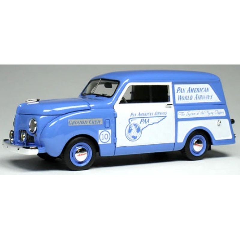 1/43 1948 Crosley Station Wagon Blue and White "Pan American Airways Ground Crew"