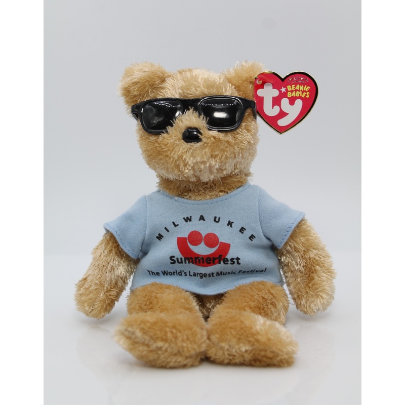 Ty Beanie Baby: Summerfest the Bear | Milwaukee | Faded Tag