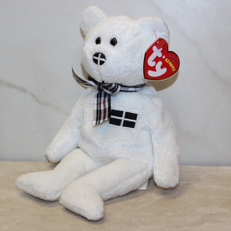 Ty Beanie Baby: Piran the Bear - Flag Nose