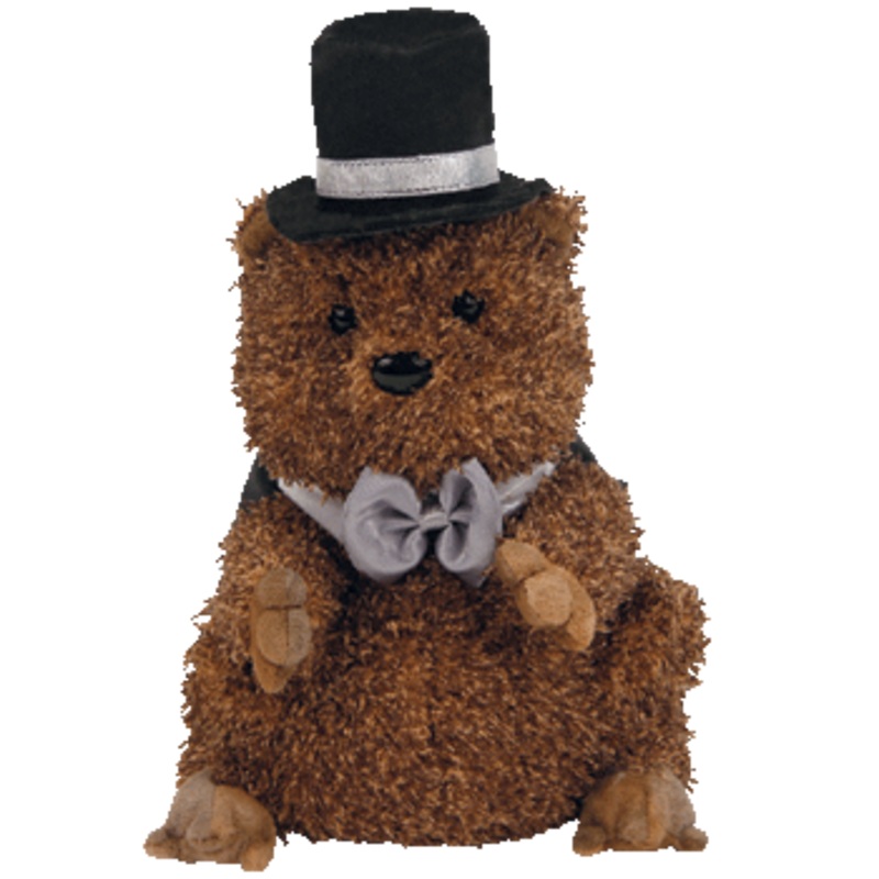 Ty Beanie Baby: Punxsutawney-e Phil 2006 the Groundhog