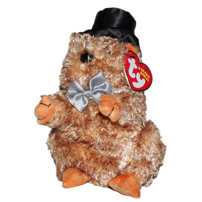 Ty Beanie Baby: Punxsutawney-e Phil 2008 the Groundhog