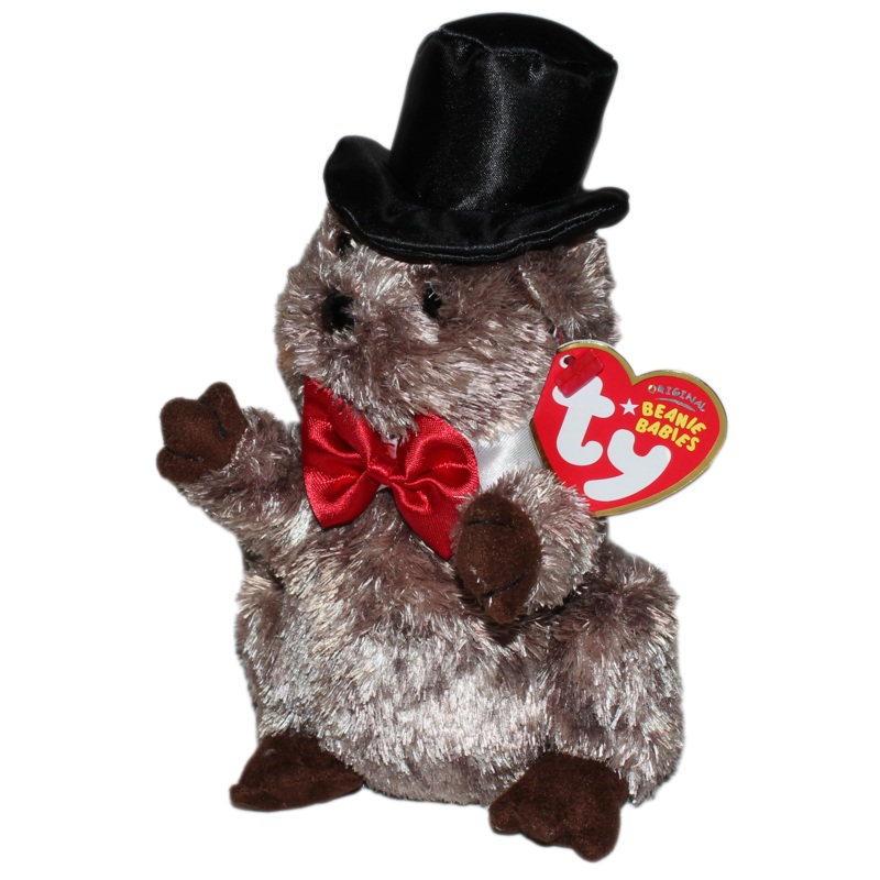 Ty Beanie Baby: Punxsutawney Phil 2008 the Groundhog