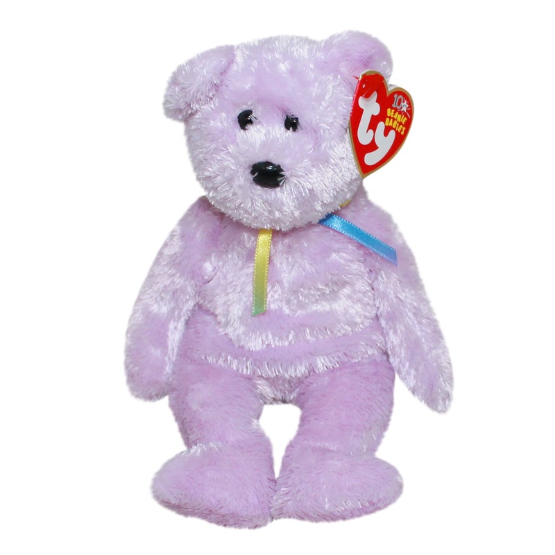 Ty Beanie Baby: Sherbet the Bear - Lilac