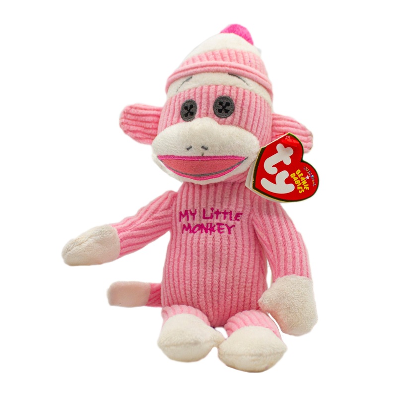 Ty Beanie Baby: My Little Monkey the Sock Monkey
