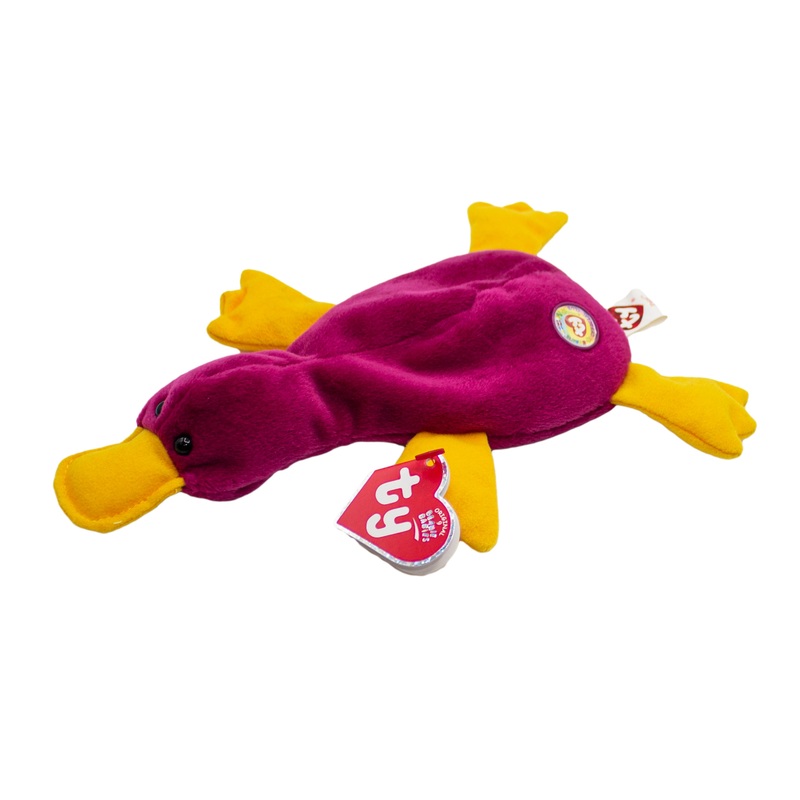 Ty Beanie Baby: Patti the Platypus BBOC - Dark Fushia