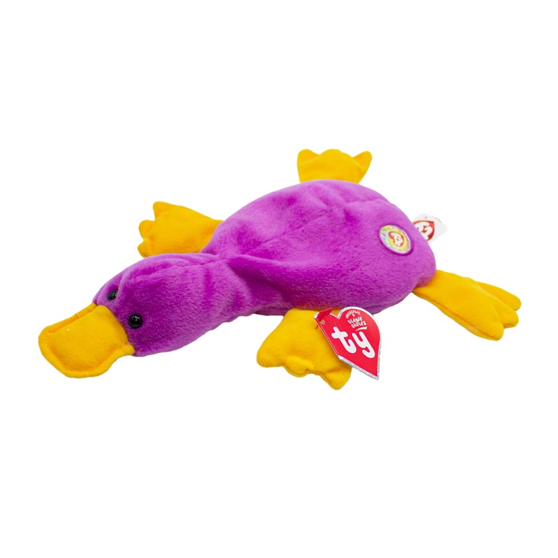 Ty Beanie Baby: Patti the Platypus BBOC - Purple
