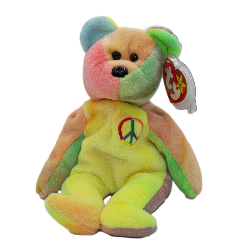 Ty Beanie Baby: Peace the Bear - Actual photo (11459)