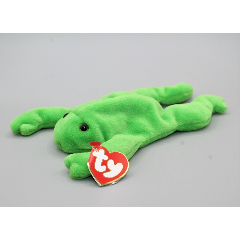 Ty Beanie Baby: Legs the Frog | Tags: 3-2 & Near Mint | Price Sticker