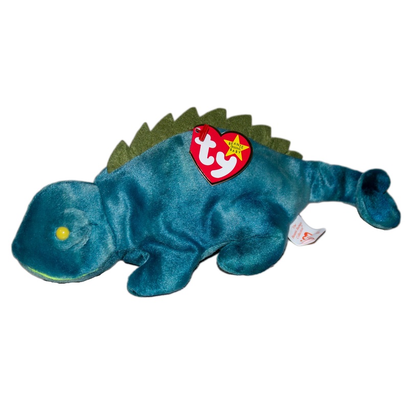 Ty Beanie Baby: Iggy the Iguana - No Tongue