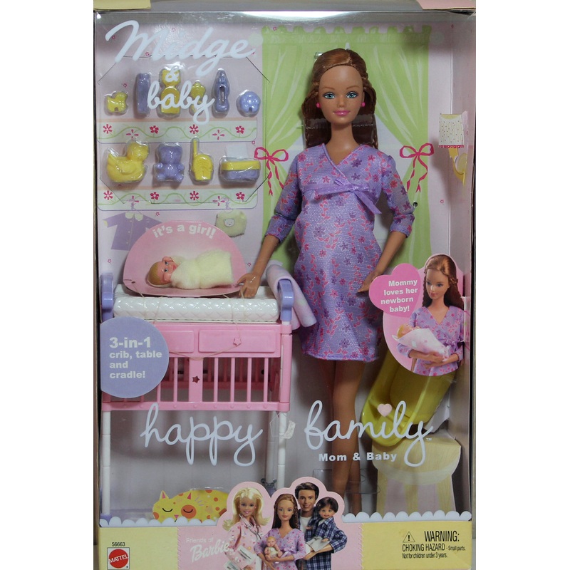 2002 Happy Family Midge & Baby Midge Barbie (56663)