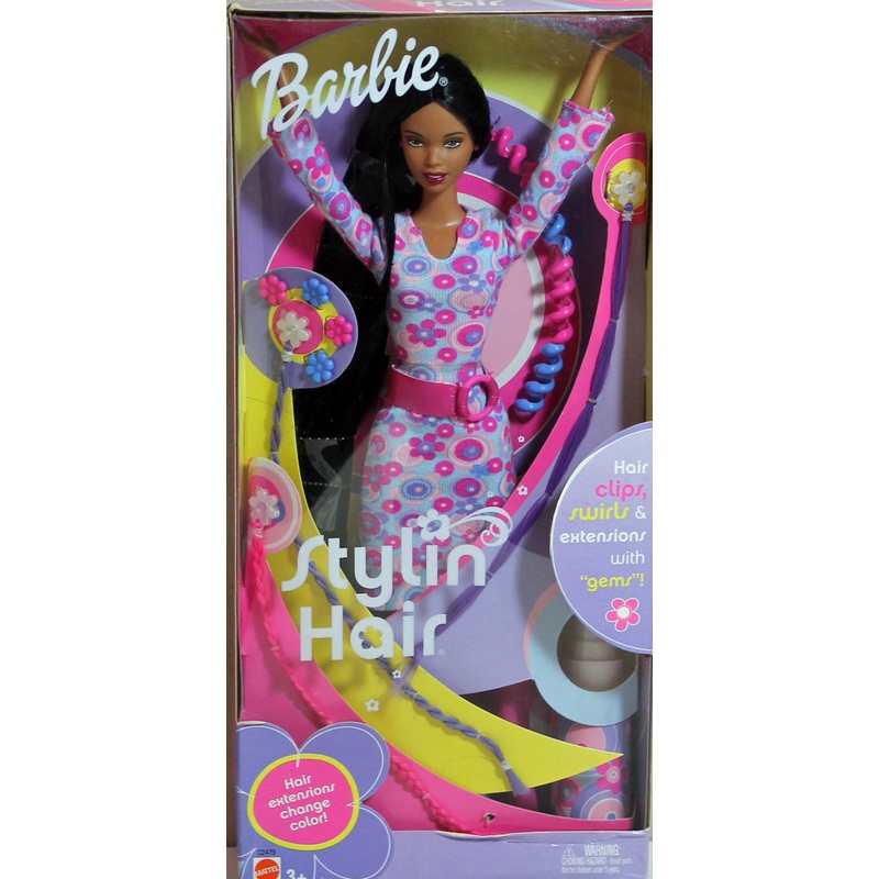 2002 Stylin Hair Barbie (C2479) - African American