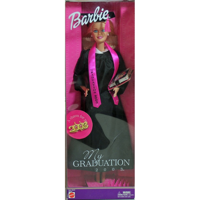 2003 My Graduation Barbie (56522b) - Black Gown