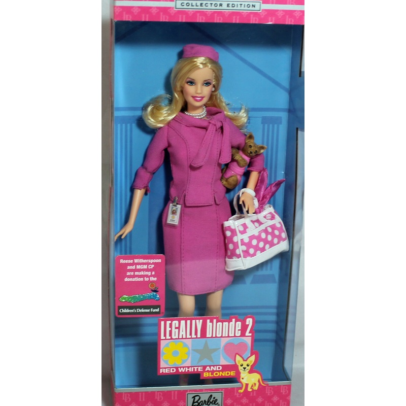 2003 Red White & Blonde Barbie (B9234) - Legally Blonde