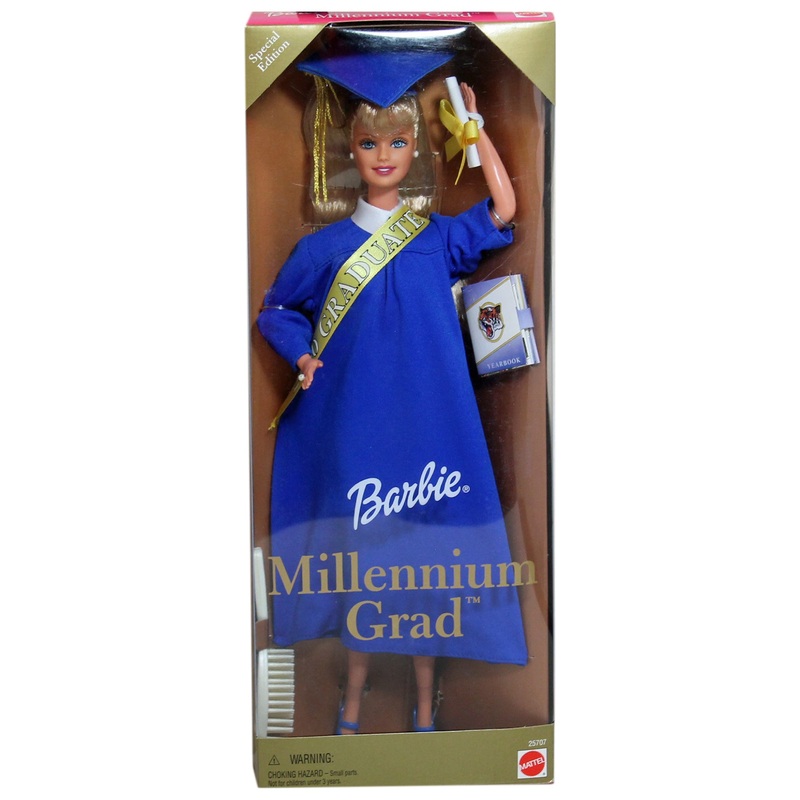 2000 Millennium Grad Blue Gown Barbie (25707)