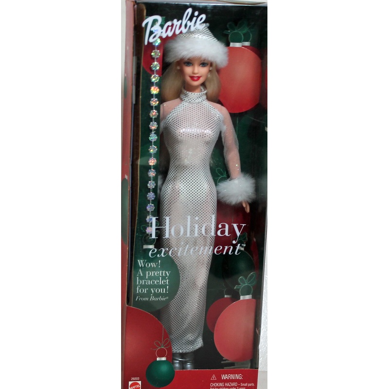 2001 Holiday Excitement Blonde Barbie (29203)